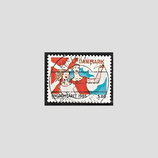 FRIMRKER DANMARK | 1985 - AFA 828 - Ungdomsr - 3,80 Kr. flerfarvet - Pragt Stemplet