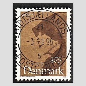 FRIM�RKER DANMARK | 1996 - AFA 1116 - Ber�mte kvinder - 3,75 kr. brun/m�rkbrun - Pragt Stemplet