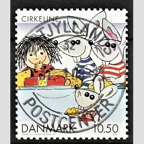 FRIMRKER DANMARK | 2002 - AFA 1310 - Danske tegneserier - 10,50 Kr. Cirkeline - Pragt Stemplet