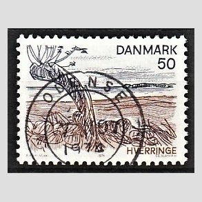 FRIM�RKER DANMARK | 1974 - AFA 566 - Landsdelsserie Fyn - 50 �re flerfarvet - Pragt Stemplet