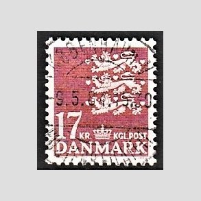 FRIMRKER DANMARK | 1984 - AFA 795 - Rigsvben 17 Kr. matrd - Pragt Stemplet