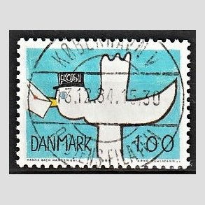 FRIM�RKER DANMARK | 1984 - AFA 813 - Kommunikation - 1,00 Kr. flerfarvet - Pragt Stemplet