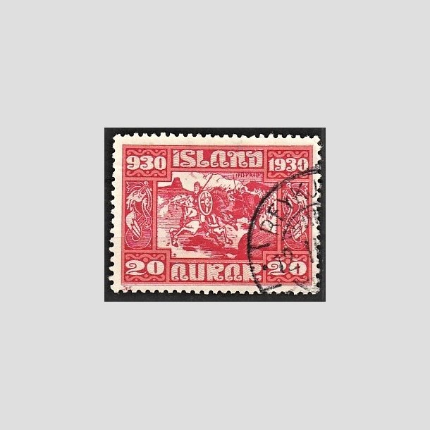 FRIMRKER ISLAND | 1930 - AFA 130 - Alting 1000 rs jubilum - 20 aur rd - Stemplet