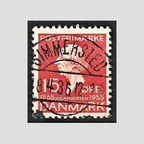 FRIM�RKER DANMARK | 1935 - AFA 226 - H. C. Andersen 15 �re r�d - Lux Stemplet
