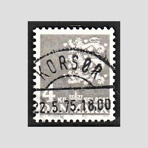 FRIMRKER DANMARK | 1969 - AFA 487 - Rigsvben 4 Kr. gr - Pragt Stemplet Korsr