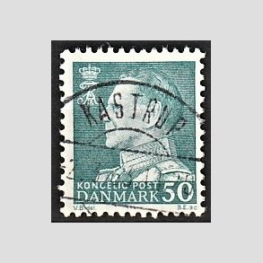 FRIMRKER DANMARK | 1961-62 - AFA 397 - Fr. IX 50 re blgrn - Pragt Stemplet