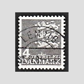 FRIMRKER DANMARK | 1969 - AFA 487 - Rigsvben 4 Kr. gr - Pragt Stemplet Lemvig