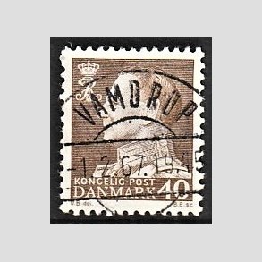 FRIMRKER DANMARK | 1965 - AFA 431 - Fr. IX 40 re brun - Pragt Stemplet Vamdrup