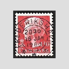FRIMRKER DANMARK | 1979 - AFA 678 - Dronning Margrethe - 130 re rd - Pragt Stemplet Frederikshavn