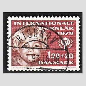 FRIMRKER DANMARK | 1979 - AFA 671 - Brner - 120 + 20 re rd/rdbrun - Pragt Stemplet