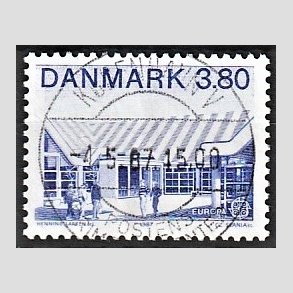 FRIMRKER DANMARK | 1987 - AFA 883 - Europamrker - 3,80 Kr. bl - Pragt Stemplet