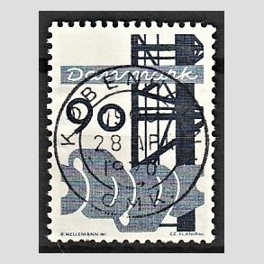 FRIM�RKER DANMARK | 1968 - AFA 476 - Danmarks industri - 90 �re bl� - Pragt Stemplet