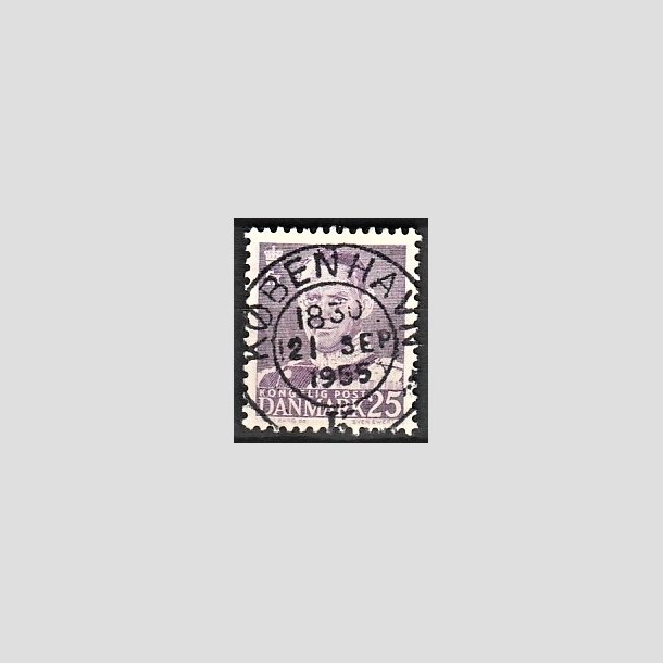 FRIMRKER DANMARK | 1955 - AFA 360 - Fr. IX 25 re violet - Lux Stemplet