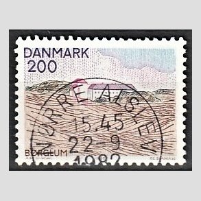 FRIM�RKER DANMARK | 1980 - AFA 702 - Nord for Limfjorden - 200 �re flerfarvet - Pragt Stemplet