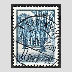 FRIM�RKER DANMARK | 1966 - AFA 446 - Holte All� - 80 �re bl� - Lux Stemplet