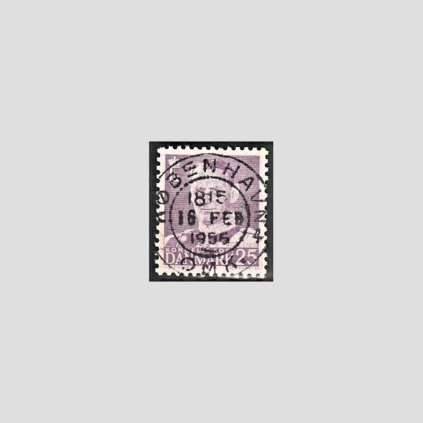 FRIMRKER DANMARK | 1955 - AFA 360 - Fr. IX 25 re violet - Lux Stemplet