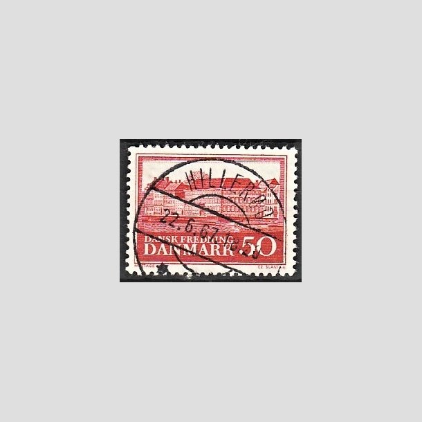 FRIMRKER DANMARK | 1966 - AFA 445 - Fredningsserie Assistenshuset - 50 re rd - Pragt Stemplet