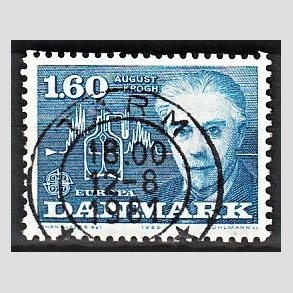 FRIM�RKER DANMARK | 1980 - AFA 696 - Europam�rker - 1,60 Kr. bl� - Pragt Stemplet Tarm