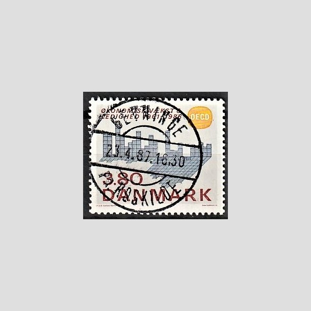 FRIMRKER DANMARK | 1986 - AFA 875 - OEDC 25 r - 3,80 Kr. flerfarvet - Pragt Stemplet