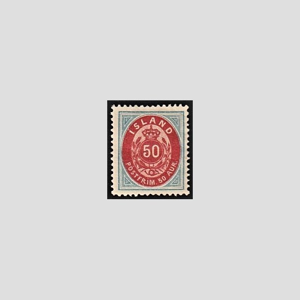 FRIMRKER ISLAND | 1892 - AFA 16A - 50 aur bl/rd tk. 14 - Ubrugt