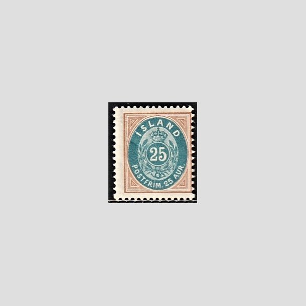 FRIMRKER ISLAND | 1899-1900 - AFA 21 - 25 aur brun/bl tk. 12 3/4 - Ubrugt