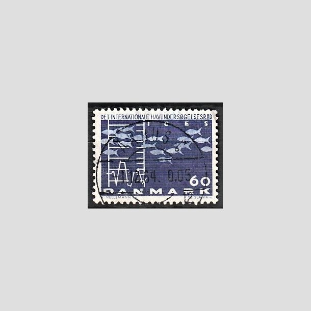 FRIMRKER DANMARK | 1964 - AFA 426 - Havundersgelsesrdet - 60 re bl - Pragt Stemplet