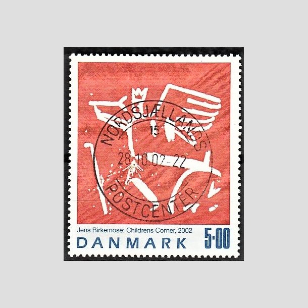 FRIMRKER DANMARK | 2002 - AFA 1330 - Jens Birkmose - 5,00 Kr. flerfarvet - Pragt Stemplet