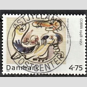 FRIM�RKER DANMARK | 2006 - AFA 1484 - Cobra-malere 9. - 4,75 Kr. Asger Jorn - Pragt Stemplet