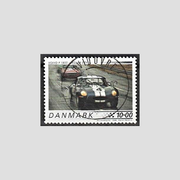 FRIMRKER DANMARK | 2006 - AFA 1472 - Klassiske racerbiler - 10,00 Kr. Jaguar E - Pragt Stemplet Hvidovre