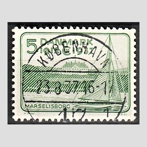 FRIM�RKER DANMARK | 1937 - AFA 239 - Chr. X 25 �re jubil�um 5 �re gr�n - Lux Stemplet K�benhavn