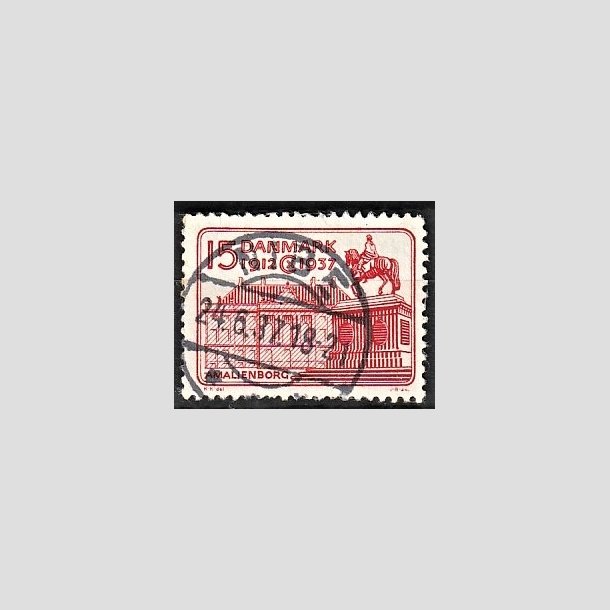 FRIMRKER DANMARK | 1937 - AFA 241 - Chr. X 25 re jubilum 15 re rd - Lux Stemplet Nibe