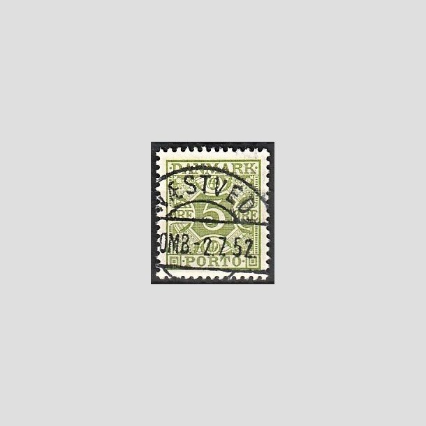 FRIMRKER DANMARK | 1934 - AFA 27 - 5 re grn - Lux Stemplet "NSTVED"
