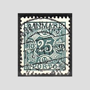 FRIMRKER DANMARK | 1934 - AFA 30 - 25 re bl - Lux Stemplet