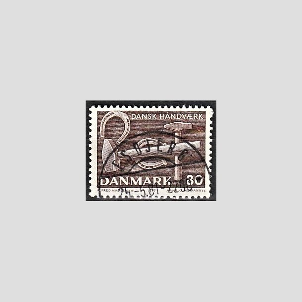 FRIMRKER DANMARK | 1977 - AFA 641 - Dansk hndvrk - 80 re brun - Pragt Stemplet Esbjerg