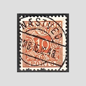 FRIMRKER DANMARK | 1934 - AFA 28 - 10 re orange - Lux Stemplet