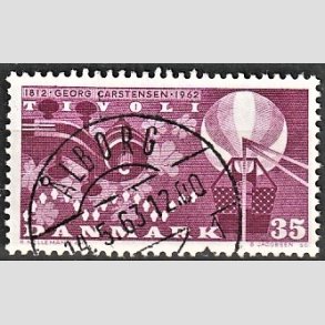 FRIM�RKER DANMARK | 1962 - AFA 410 - Georg Carstensen Tivoli - 35 �re r�dviolet - Pragt Stemplet