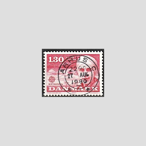 FRIMRKER DANMARK | 1980 - AFA 695 - Europamrker - 1,30 Kr. rd - Pragt Stemplet rhus C