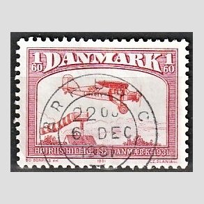 FRIM�RKER DANMARK | 1981 - AFA 739 - Flyvning - 1,60 Kr. r�d - Pragt Stemplet