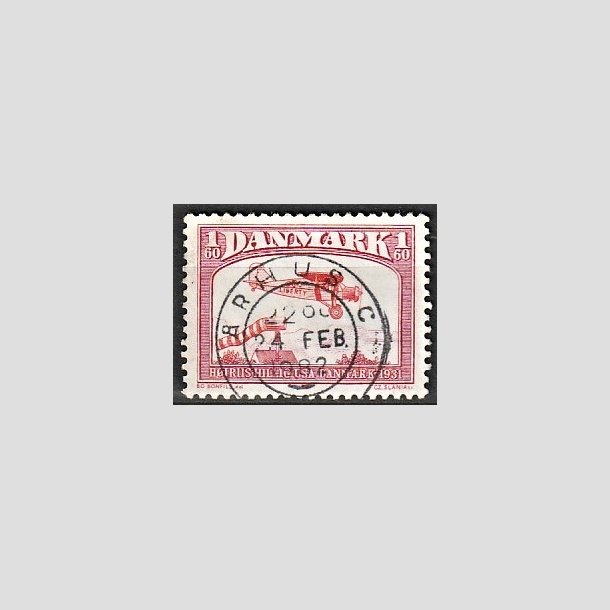 FRIMRKER DANMARK | 1981 - AFA 739 - Flyvning - 1,60 Kr. rd - Pragt Stemplet