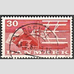 FRIM�RKER DANMARK | 1960 - AFA 382 - Landbrugsmotiver - 30 �re r�d - Pragt Stemplet Odense