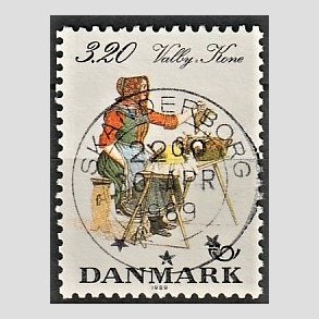 FRIM�RKER DANMARK | 1989 - AFA 936 - Folkedragter - 3,20 Kr. flerfarvet - Pragt Stemplet Skanderborg