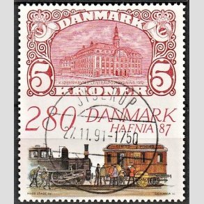 FRIMRKER DANMARK | 1987 - AFA 888 - Hafnia 87 - 2,80 Kr. flerfarvet - Lux Stemplet Jyderup