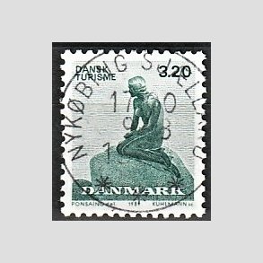 FRIM�RKER DANMARK | 1989 - AFA 932 - Dansk turisme i 100 �r - 3,20 Kr. gr�n - Pragt Stemplet