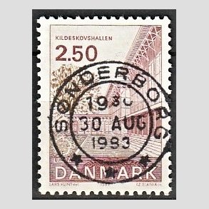 FRIM�RKER DANMARK | 1983 - AFA 778 - EU Bygningskunst - 2,50 Kr. r�d/r�dbrun - Pragt Stemplet