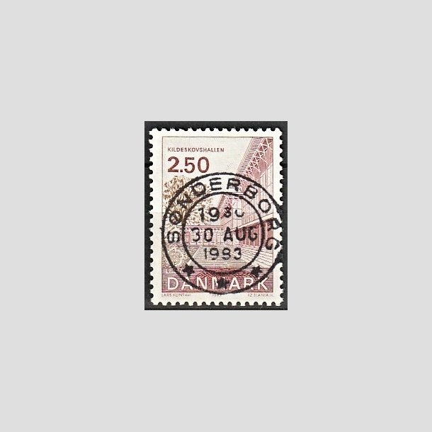 FRIMRKER DANMARK | 1983 - AFA 778 - EU Bygningskunst - 2,50 Kr. rd/rdbrun - Pragt Stemplet