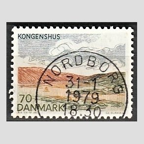 FRIM�RKER DANMARK | 1978 - AFA 660 - Midtjylland - 70 �re flerfarvet - Pragt Stemplet