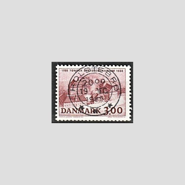 FRIMRKER DANMARK | 1988 - AFA 916 - Tnder Statsseminarium 200 r - 3,00 Kr. brunrd - Pragt Stemplet