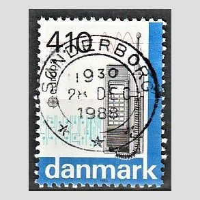 FRIM�RKER DANMARK | 1988 - AFA 912 - Europam�rker - 4,10 Kr. flerfarvet - Pragt Stemplet