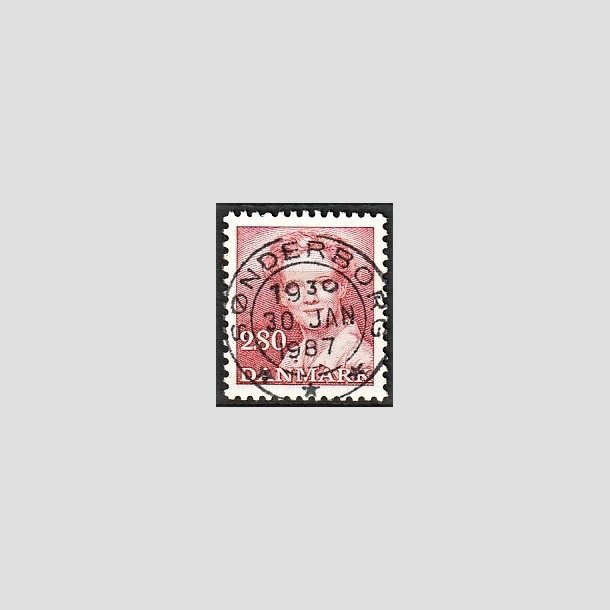 FRIMRKER DANMARK | 1985 - AFA 820 - Dronning Margrethe - 2,80 Kr. rd - Pragt Stemplet