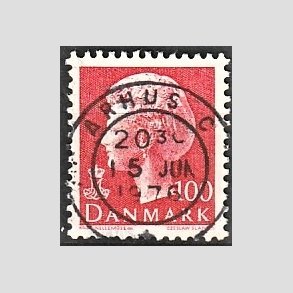 FRIMRKER DANMARK | 1976 - AFA 620 - Dronning Margrethe - 100 re rd - Pragt Stemplet